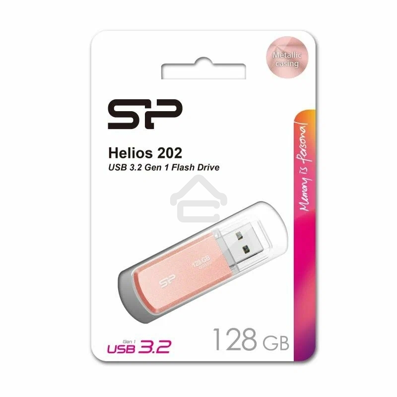 Флешка USB R/W R/W 128Gb Silicon Power Helios 202, USB 3.2, Pink
