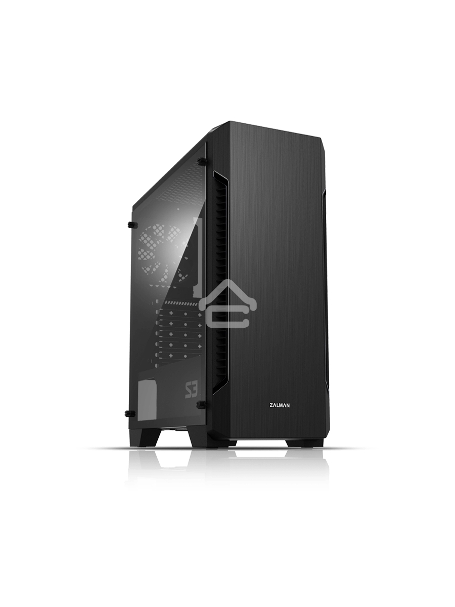 Компьютерный корпус Zalman S3 черный без БП ATX 2x120mm 2xUSB2.0 1xUSB3.0 audio bott PSU