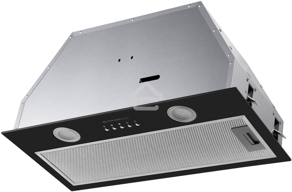 Вытяжка встраиваемая Maunfeld Trapeze 602M черный, 60 см, 1150 куб. м/ч, 54 дБ