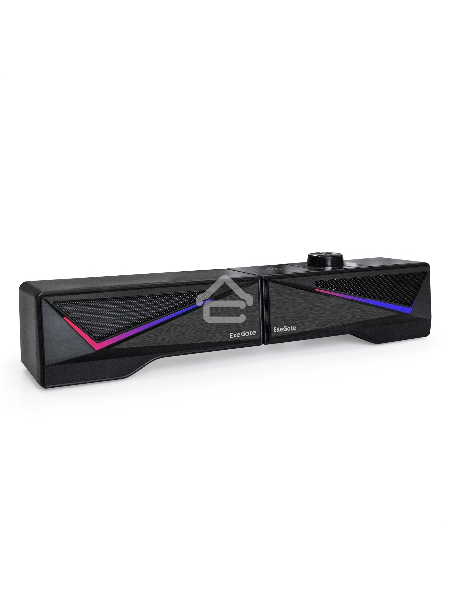 Саундбар-акустическая система 2.0 ExeGate Allegro 170 питание USB, Bluetooth, 2х3Вт (6Вт RMS), 60-20000Гц, черный, RGB подсветка