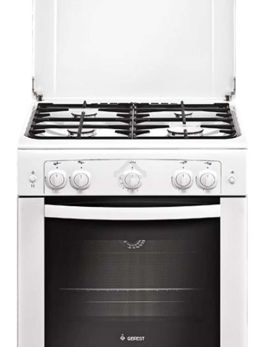 Плита газовая Gefest ПГ 6100-01 белый, конфорок 4 шт, духовка 52 л, 60 см x 85 см x 60 см