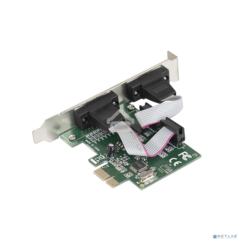 Контроллер ExeGate EXE-307 PCI-E, 2*COM port (OEM)
