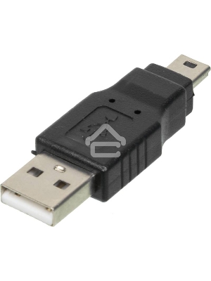 Переходник USB2.0 Ningbo mini USB B (m)/USB A (m)