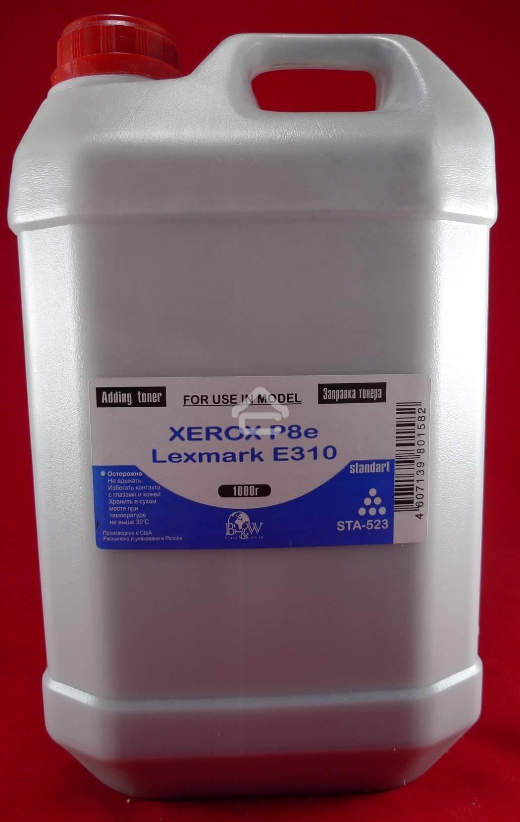 Тонер Xerox P8e/Lexmark E310 (кан, 1кг) B&W Standart фас России