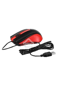 Мышь проводная Acer OMW012 черный/красный, 1200 dpi, USB, кнопки - 3