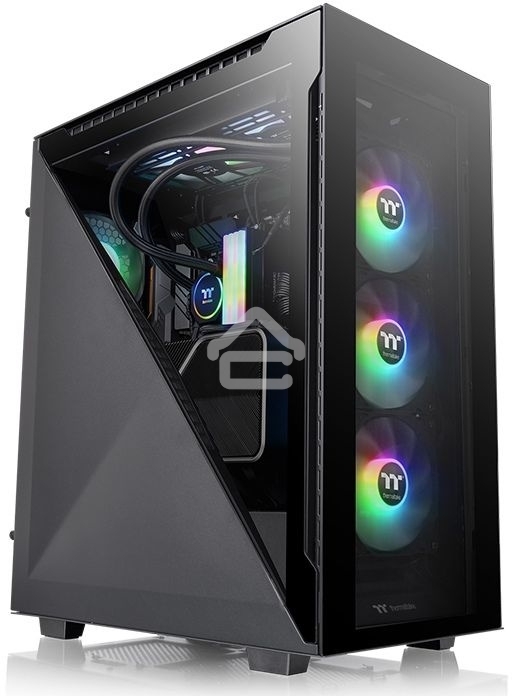 Компьютерный корпус Thermaltake Divider 500 TG ARGB CA-1T4-00M1WN-01 Black/Win/SPCC/Tempered Glass*4/120мм ARGB Fan*3/120мм Standard Fan*1 (527880)