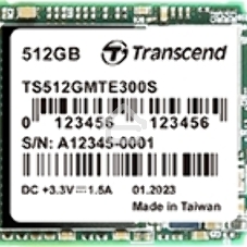 Накопитель SSD Transcend 300S TS512GMTE300S, 512Gb, PCIe 3.0 x4, M.2 2230, NVMe, R/W 2000/1100