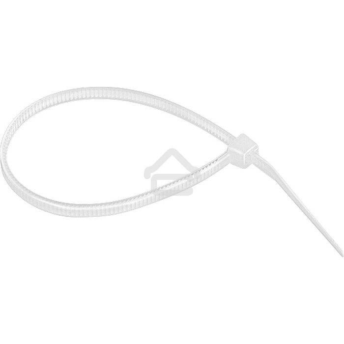 Хомуты Сибртех, 160 х 2,5 мм, пластиковые, белые, 100 шт.