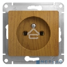 Механизм розетки 1-м СП Glossa 16А IP20 без заземл. дер. дуб SchE GSL000541