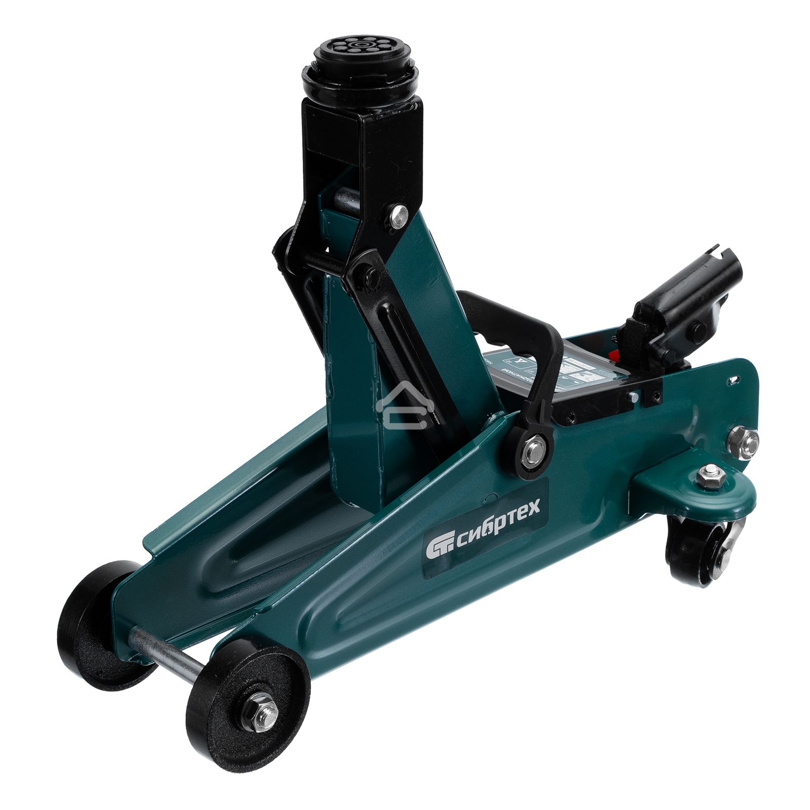 Домкрат гидравлический подкатной, Сибртех 2 т, 135-320 мм, в пластиковом кейсе