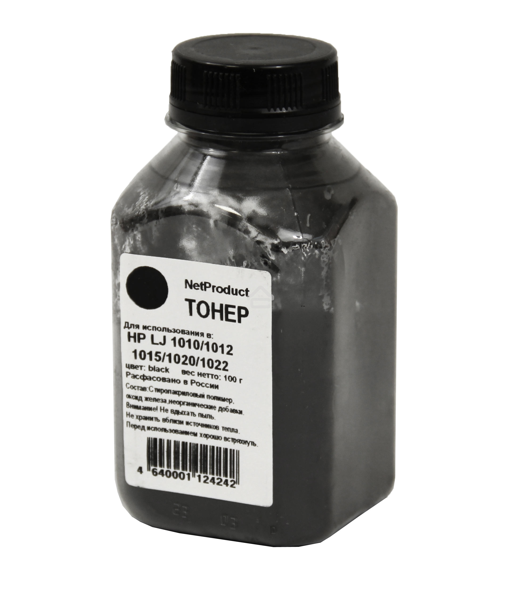 Тонер для HP LJ 1010/1012/1015/1020/1022 (NetProduct) черный, 100 г, банка