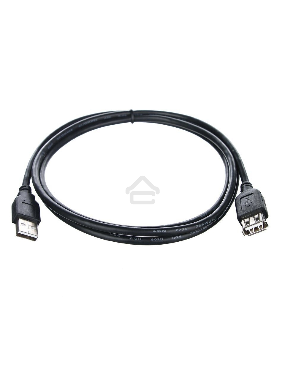 Кабель-удлинитель TELECOM USB2.0 Am-->Af 1,5 м черный TUS6990-1.5M