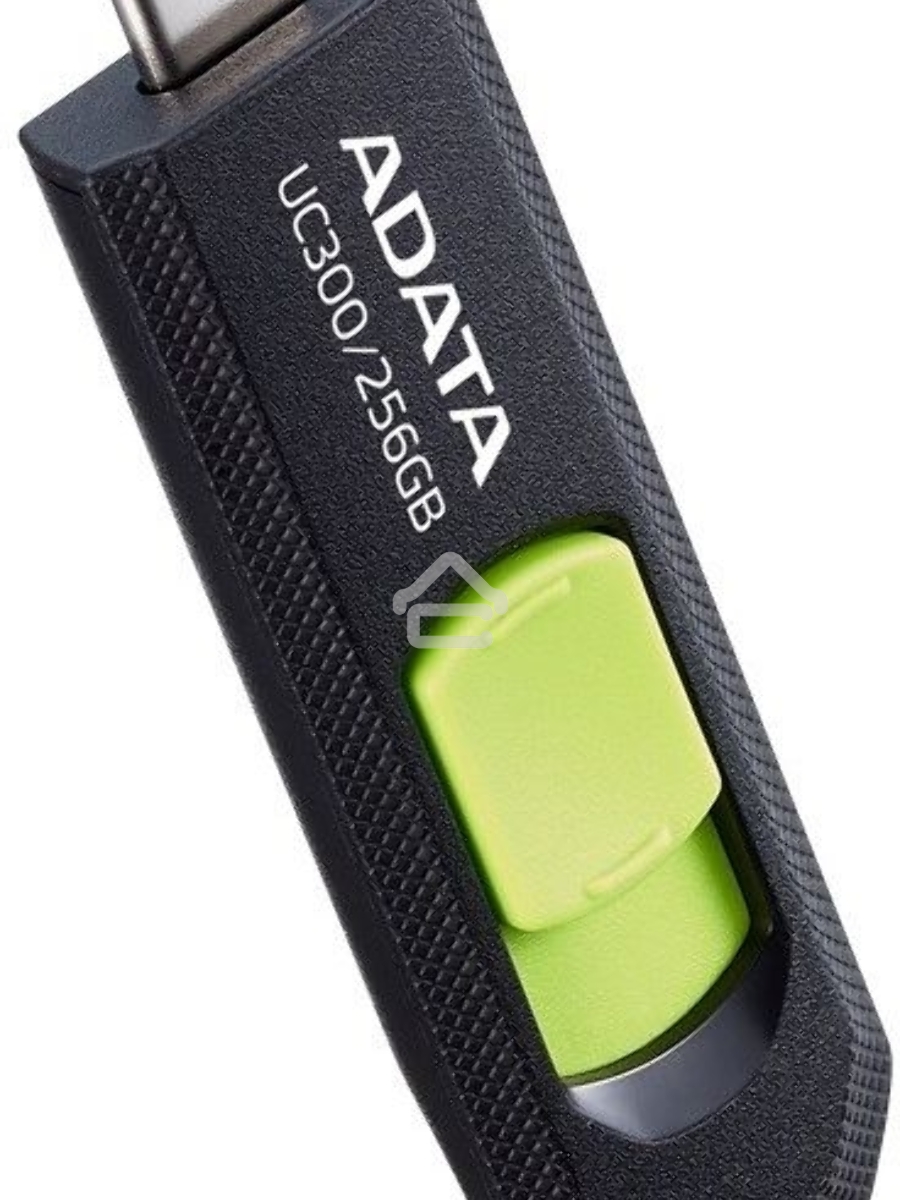 Флеш диск A-Data 256Gb UC300 ACHO-UC300-256G-RBK/GN USB3.2 зеленый