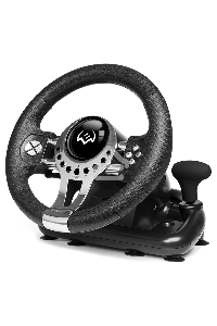 Руль SVEN GC-W700 (педали, вибро, скоба, лепестки, АКПП, D-pad, 12 кл, резин. вставки, PC/Xinput)