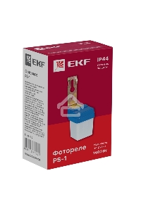 Фотореле EKF fr-ps-1-6 PS-1 6А 1200Вт IP44 EKF PROxima