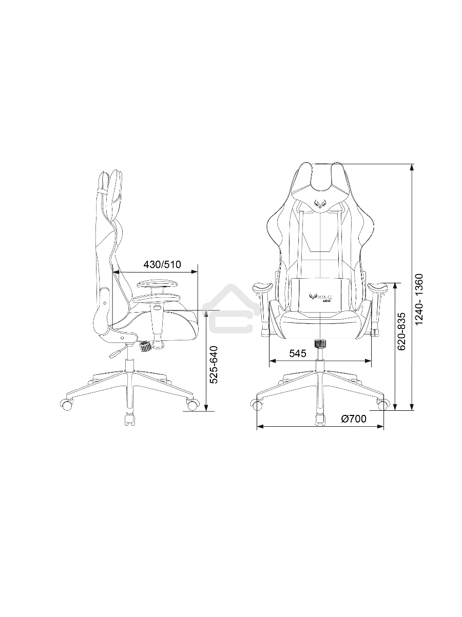 Кресло игровое Бюрократ VIKING 5 AERO LGREEN черный/салатовый искусственная кожа