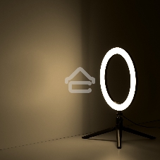 Светильник кольцевой Gauss 14W 700lm 3000-6500K 5V USB IP20 260x23мм черный дим пульт LED