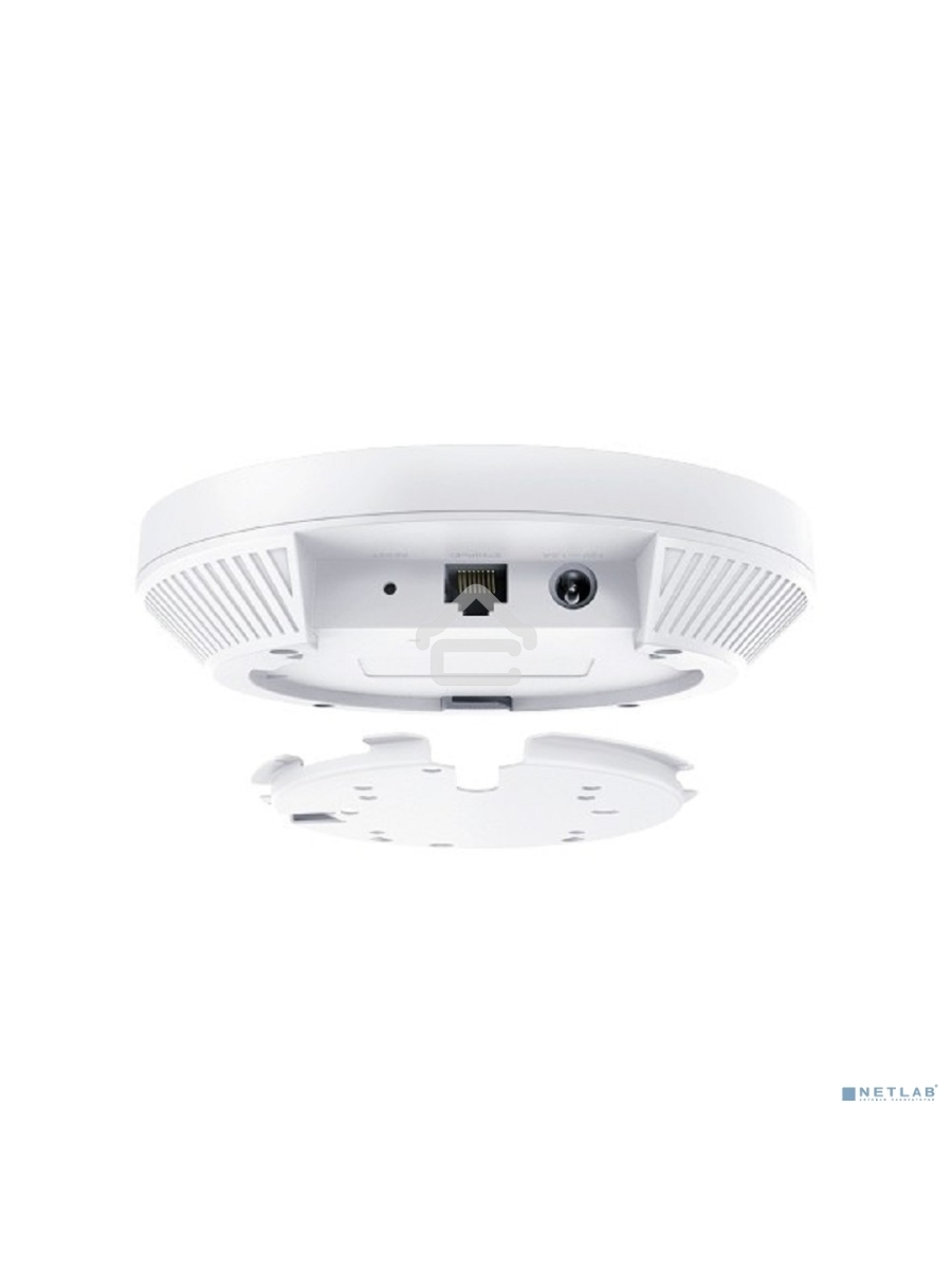 Потолочная точка доступа TP-Link EAP653 AX3000 Ceiling Mount Dual-Band Wi-Fi 6 Access Point, 1?1Gbps RJ45 Port, 574Mbps at2.4 GHz + 2402 Mbps at 5 GHz, 802.3at POE, 2?Internal Antennas
