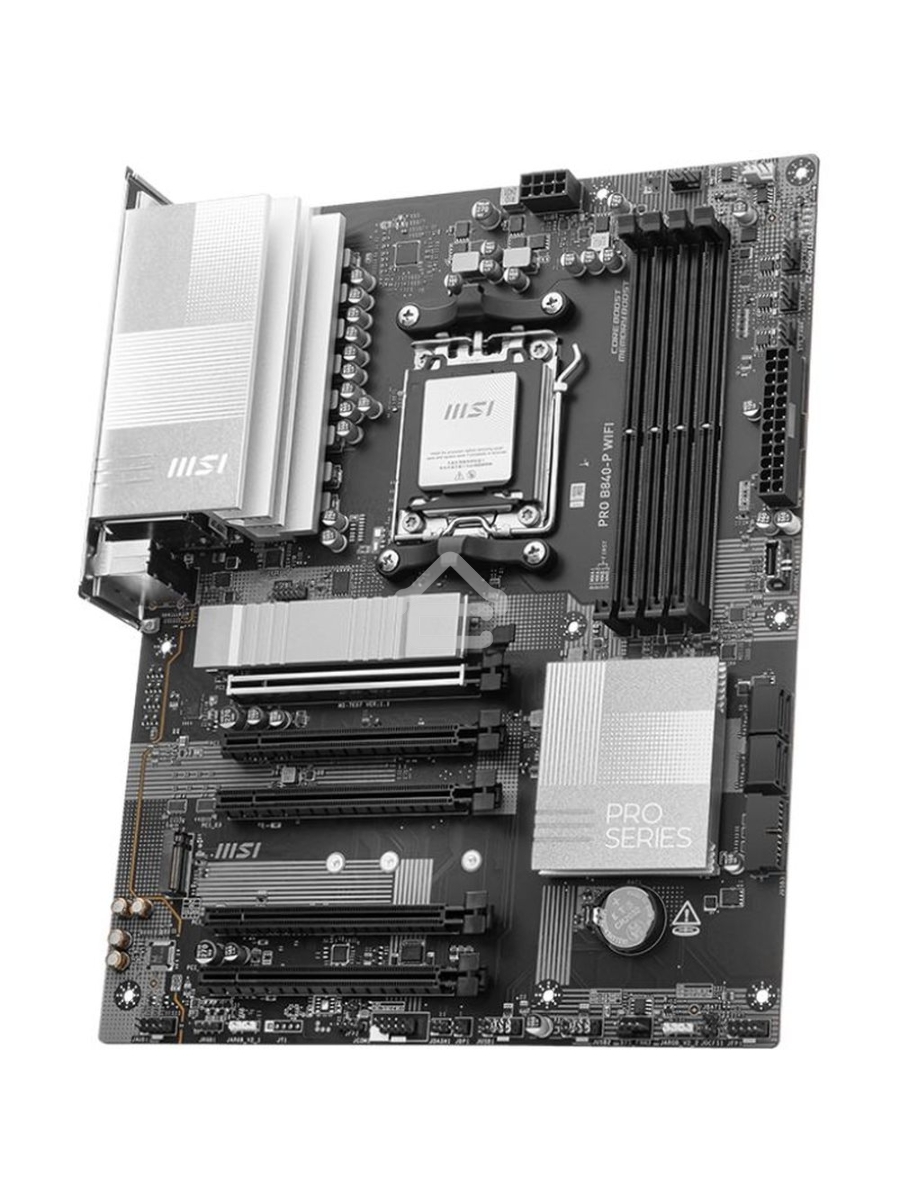 Материнская плата MSI PRO B840-P WIFI, Socket AM5, AMD B840, 4xDDR5, 4xSATA, 2xM.2, 1xPCI-E 4.0 x16, 1xPCI-E 3.0 x4, 3xPCI-E 3.0 x1, 1xHDMI, 1x 2.5Gb LAN, 4xUSB-A 2.0, 2xUSB-A 5Gbps, 1xUSB-C 5Gbps, 1xUSB-A 10Gbps, 1xUSB-C 10Gbps, 3x3.5 мм, 7.1, ATX