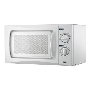 Микроволновая печь Mystery MMW-2009G белый, 20 л, 700 Вт, переключатели - поворотный механизм