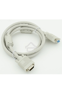 Кабель-удлинитель VGA VGA HD15 (m)/VGA HD15 (f) 1.8м феррит.кольца экран.