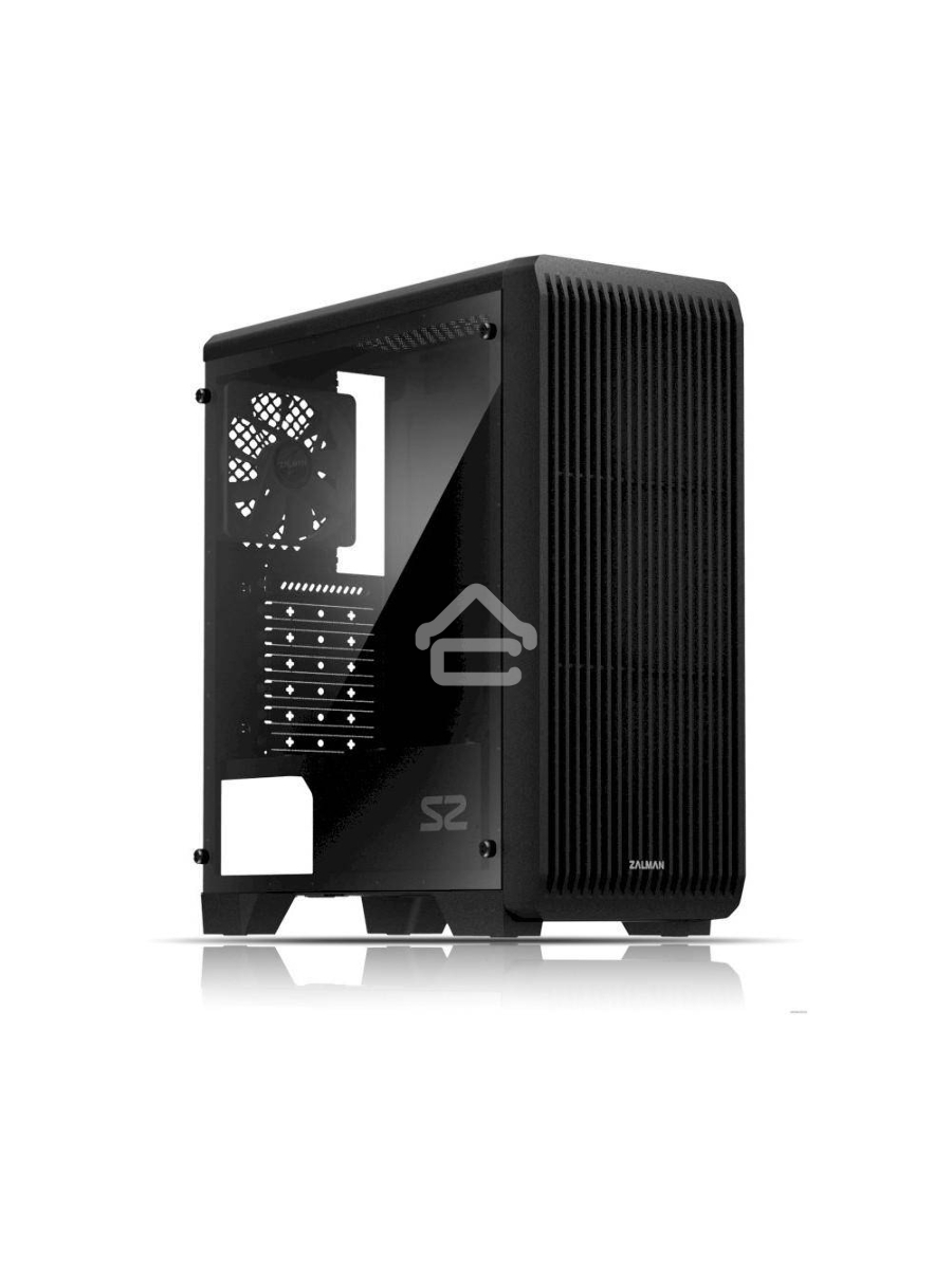 Компьютерный корпус Zalman S2 черный без БП ATX 2x120mm 2xUSB2.0 1xUSB3.0 audio bott PSU