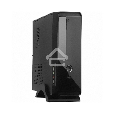 Компьютерный корпус MiniITX ExeGate MI-209 Black, miniITX/mATX, (M400, 80мм), 2*USB, Audio