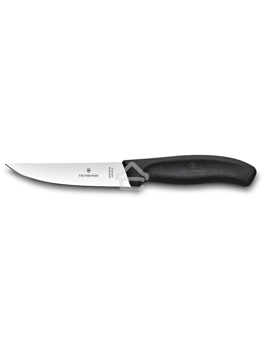Нож кухонный Victorinox Swiss Classic (6.8103.12B) стальной разделочный лезв.120мм прямая заточка черный блистер