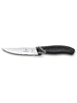Нож кухонный Victorinox Swiss Classic (6.8103.12B) стальной разделочный лезв.120мм прямая заточка черный блистер