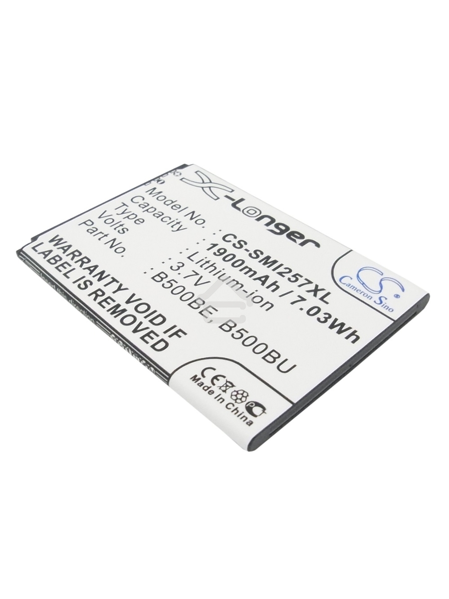 Аккумулятор CameronSinoCS-SMI257XL (B500AE) для Galaxy S4 mini GT-I9190 3.7V / 1900mAh / 7.03Wh
