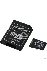 Флеш карта microSDHC 128GB microSDXC Kingston <SDCS2/128GB> Class10 UHS-I Canvas Select up to 100MB/s с адапт.