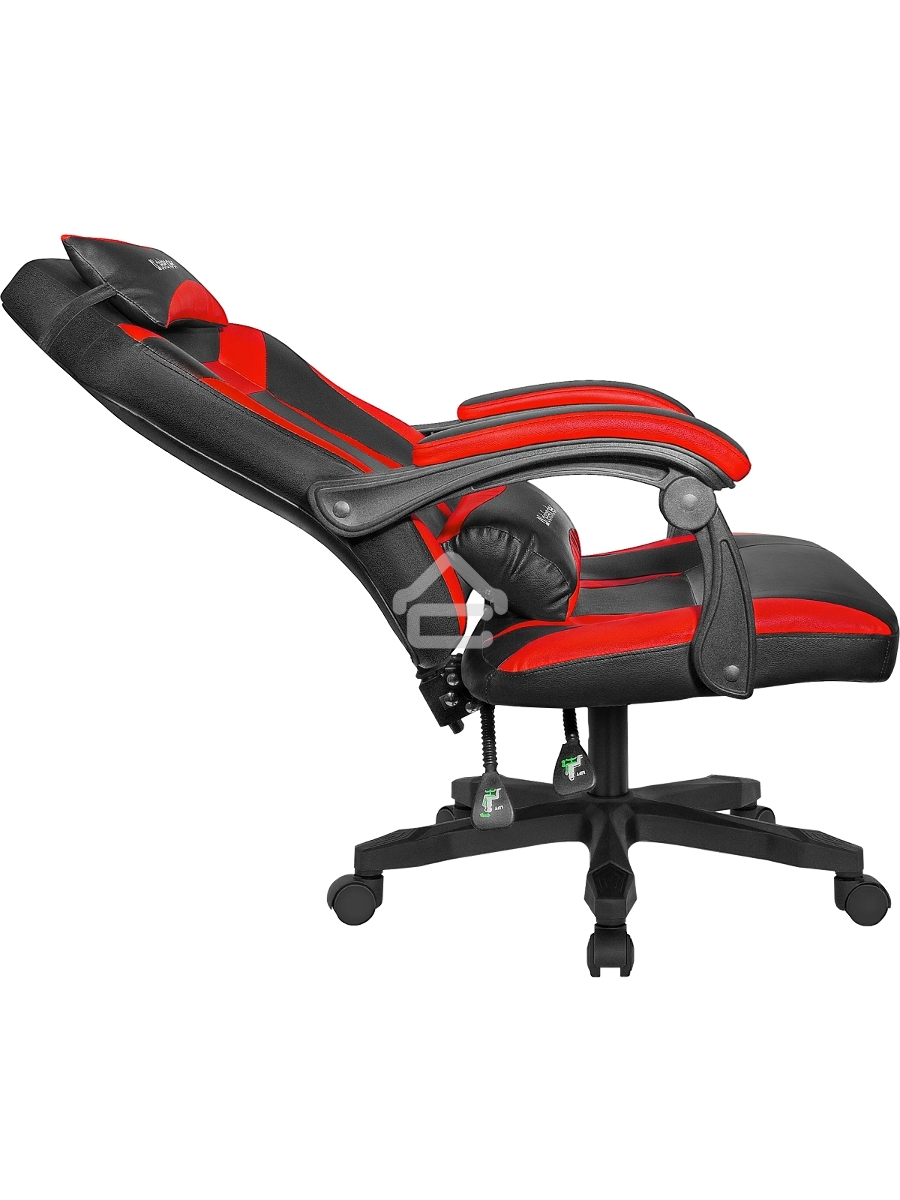 Кресло игровое Defender Master Черный/Красный, полиуретан, 50мм