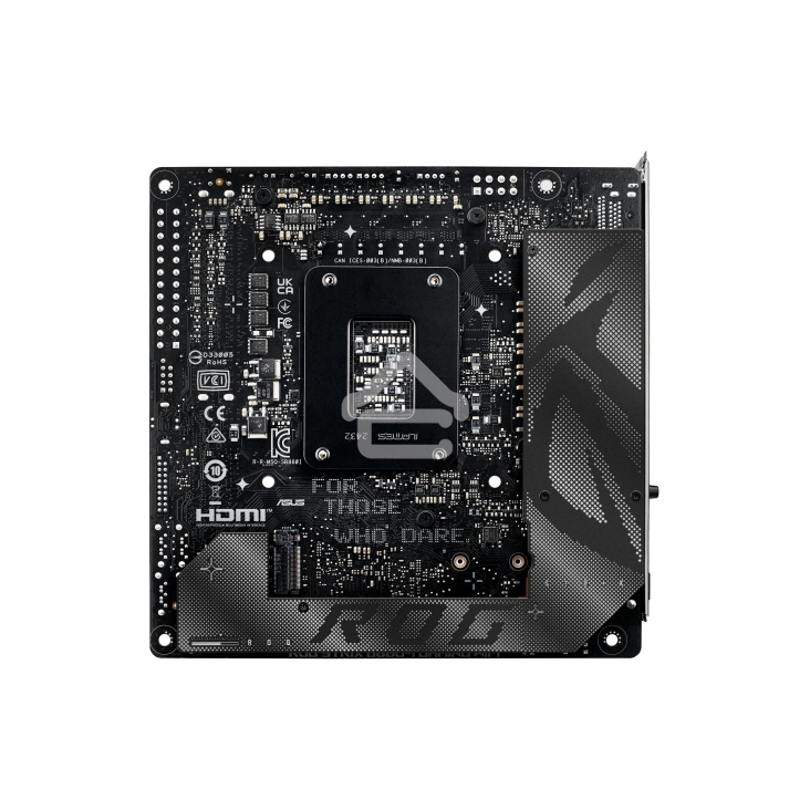 Материнская плата ASUS ROG STRIX B860-I GAMING WIFI, LGA1851, Intel B860, 2xDDR5, 4xSATA, 2xM.2, 1xPCIe 5.0 x16, 1xDP, 1xHDMI, 1xThunderbolt 4, 1x2.5Gb LAN, Wi-Fi 7, 2xUSB 2.0, 3xUSB 3.2 Gen 1, 1xUSB 3.2 Gen 2, 1xUSB 3.2 Gen 2x2, 1xUSB-C, 1xS/PDIF, 2x3.5 