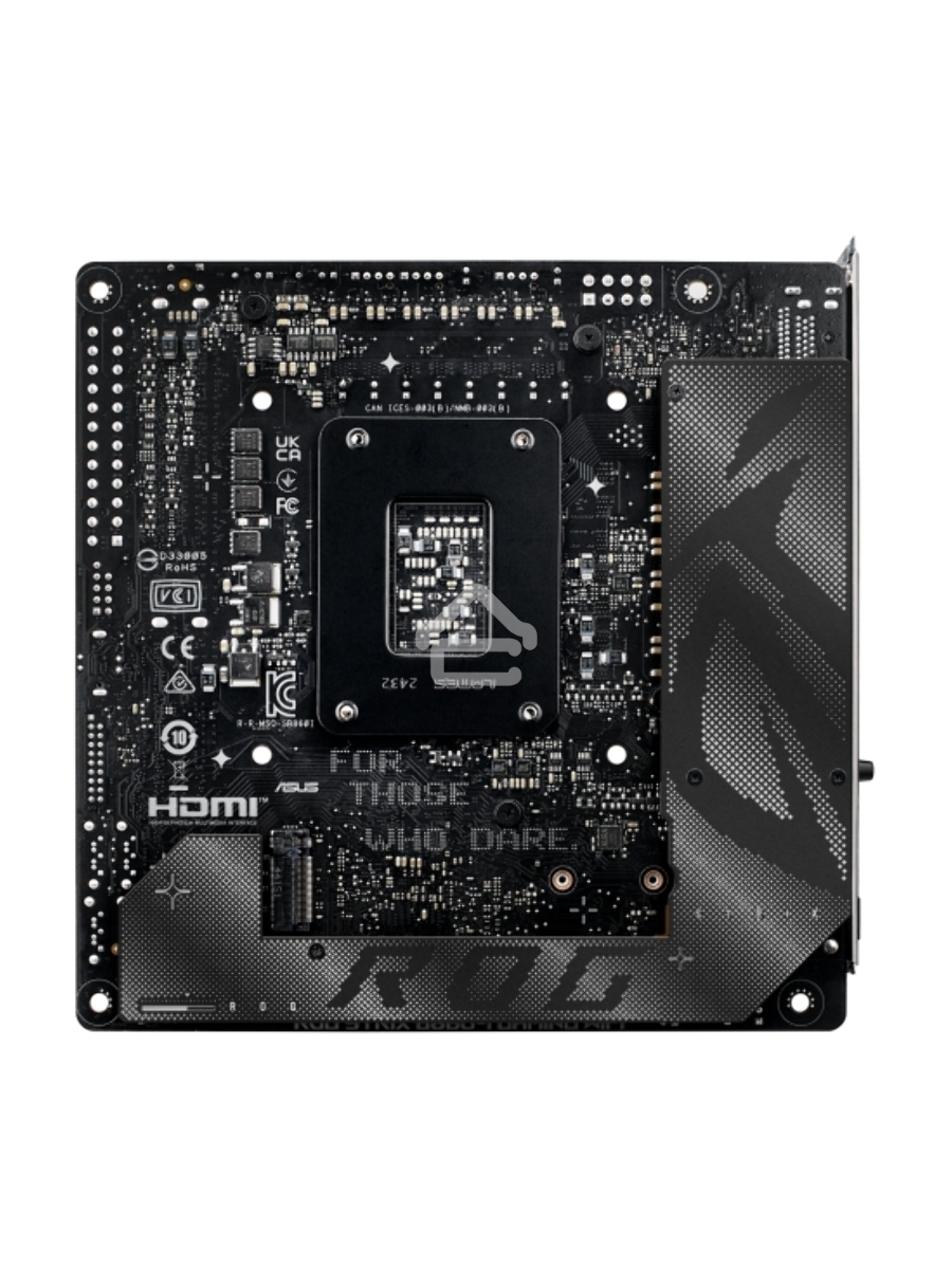 Материнская плата ASUS ROG STRIX B860-I GAMING WIFI, LGA1851, Intel B860, 2xDDR5, 4xSATA, 2xM.2, 1xPCIe 5.0 x16, 1xDP, 1xHDMI, 1xThunderbolt 4, 1x2.5Gb LAN, Wi-Fi 7, 2xUSB 2.0, 3xUSB 3.2 Gen 1, 1xUSB 3.2 Gen 2, 1xUSB 3.2 Gen 2x2, 1xUSB-C, 1xS/PDIF, 2x3.5 