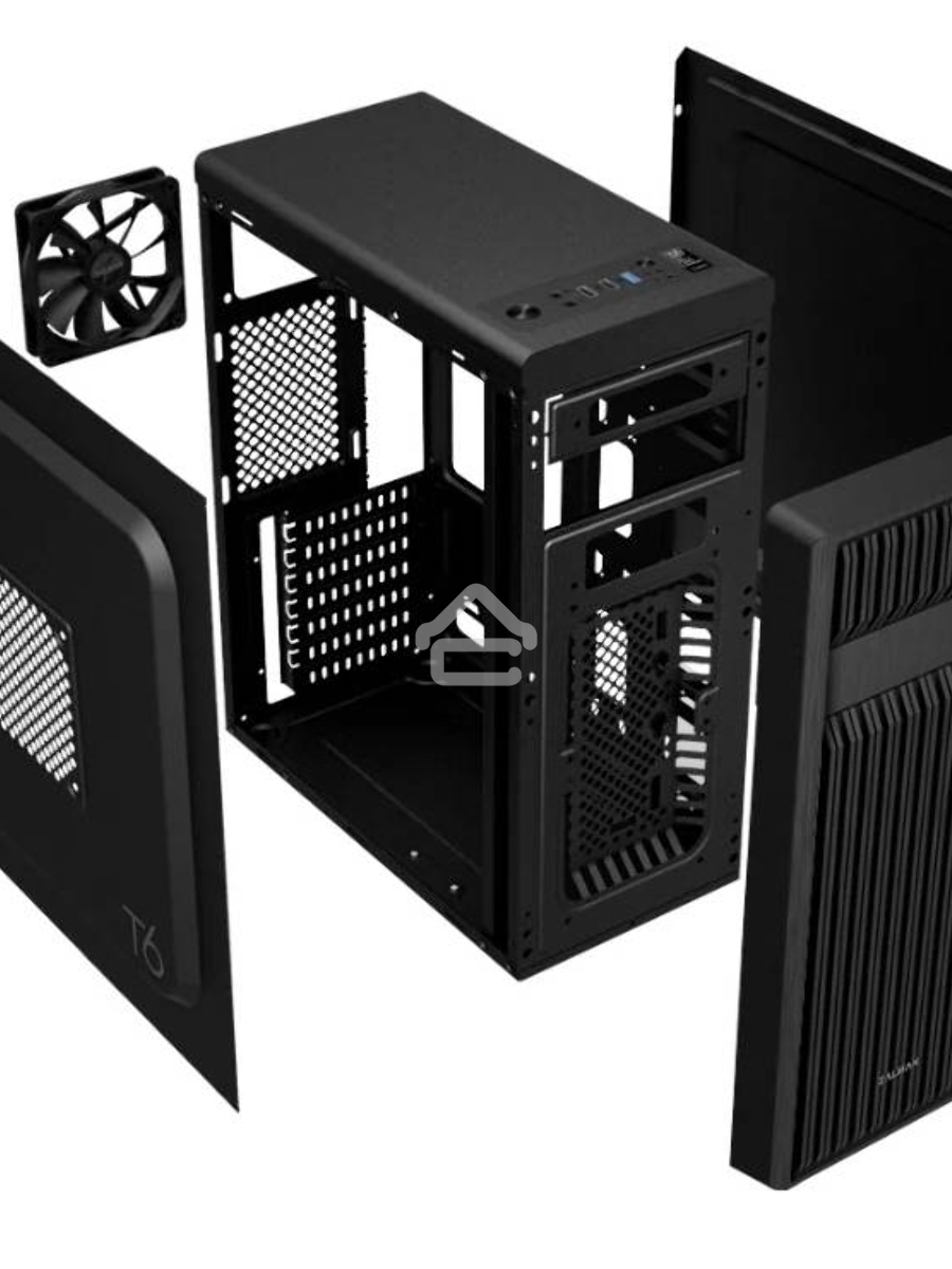 Компьютерный корпус Zalman S2 черный без БП ATX 2x120mm 2xUSB2.0 1xUSB3.0 audio bott PSU