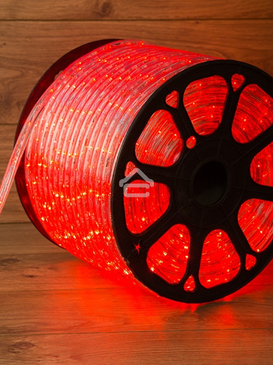 Дюралайт LED, свечение с динамикой (3W) - красный, 36 LED/м, бухта 100м