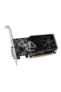 Видеокарта Gigabyte GV-N1030D4-2GL NVidia GeForce GT 1030, 2Gb DDR4/64-bit, PCI-Ex16 3.0, DVI-Dx1, HDMI2.0bx1, LP, 2-slot cooler, Retail