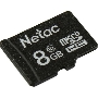 Флеш карта microSDHC 8GB Netac P500 <NT02P500STN-008G-S>  (без SD адаптера) 80MB/s