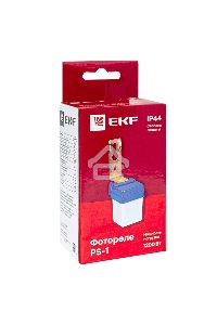 Фотореле EKF fr-ps-1-6 PS-1 6А 1200Вт IP44 EKF PROxima
