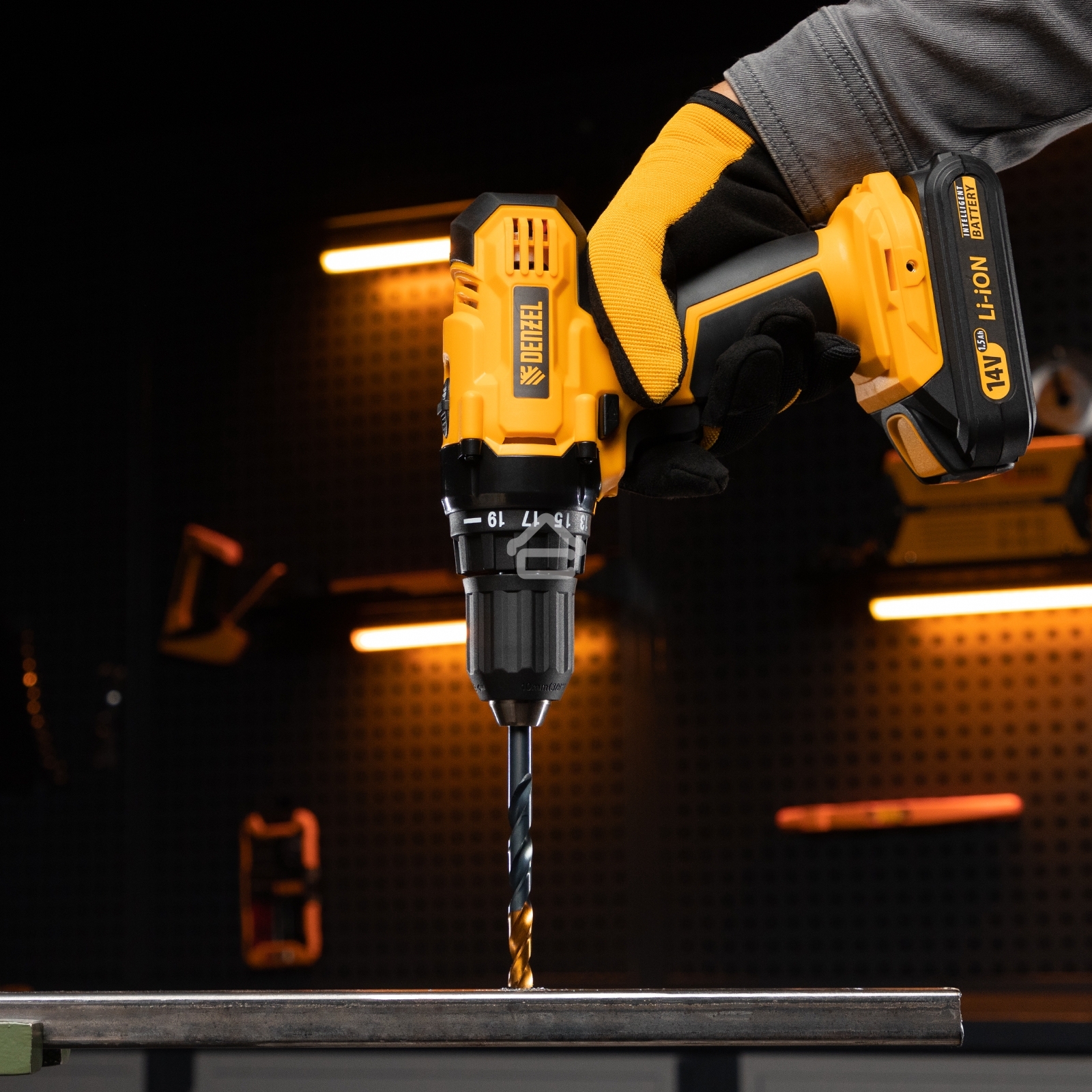 Сверло по металлу Denzel 9 мм, HSS-Tin, Golden Tip, 8 шт.