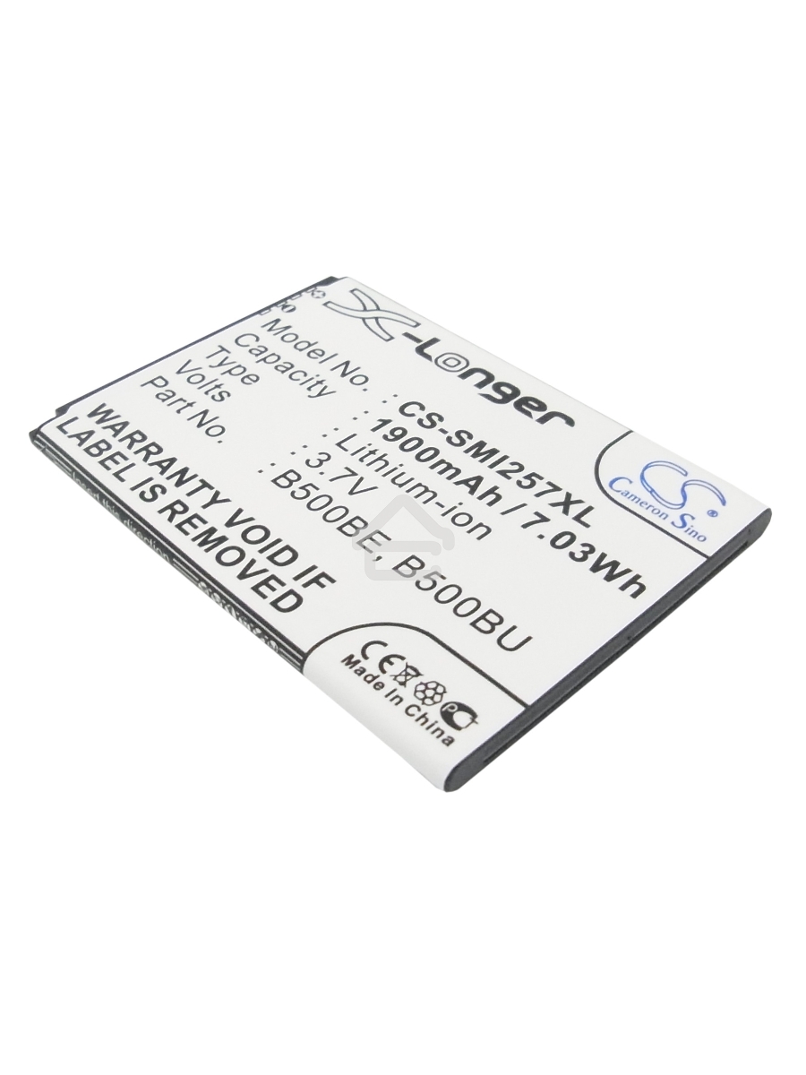 Аккумулятор CameronSinoCS-SMI257XL (B500AE) для Galaxy S4 mini GT-I9190 3.7V / 1900mAh / 7.03Wh