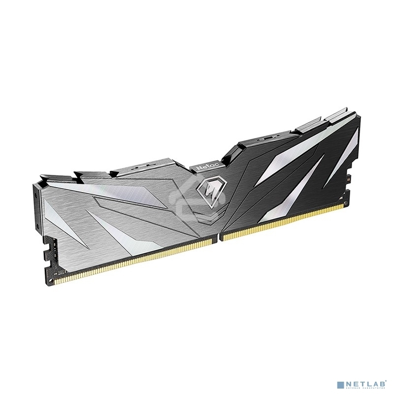 Оперативная память NETAC, DDR4, 16GB (1x16GB), 3200MHz, CL16, DIMM, с радиатором, черный