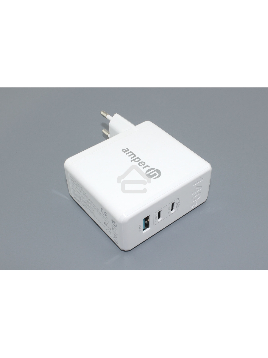 Блок питания (сетевой адаптер) Amperin GaN charger (YDS-TC140-012A) 140W, белый