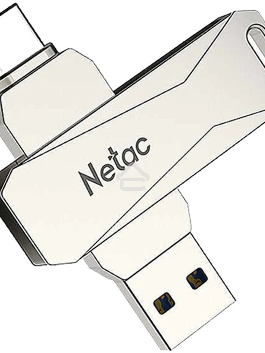 Флеш диск Netac U782C, 256ГБ, USB3.0, серебристый