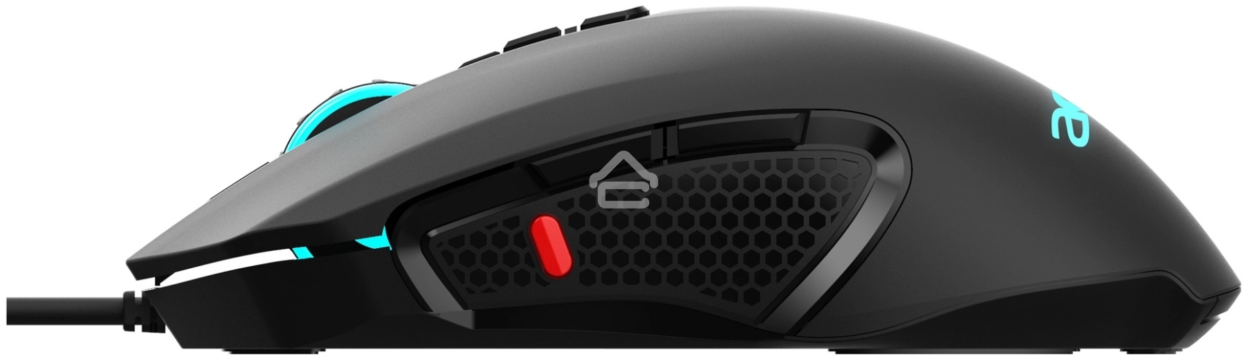 Мышь проводная Acer OMW160 черный, 6400 dpi, USB, кнопки - 8