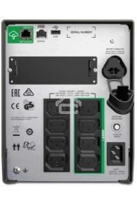 Источник бесперебойного питания APC Smart-UPS 1000VA/700W, Line-Interactive, LCD, Out: 220-240V 8xC13 (4-Switched), SmartSlot, USB, SmartConnect, Black, 1 year warranty (REP: SMT1000I)