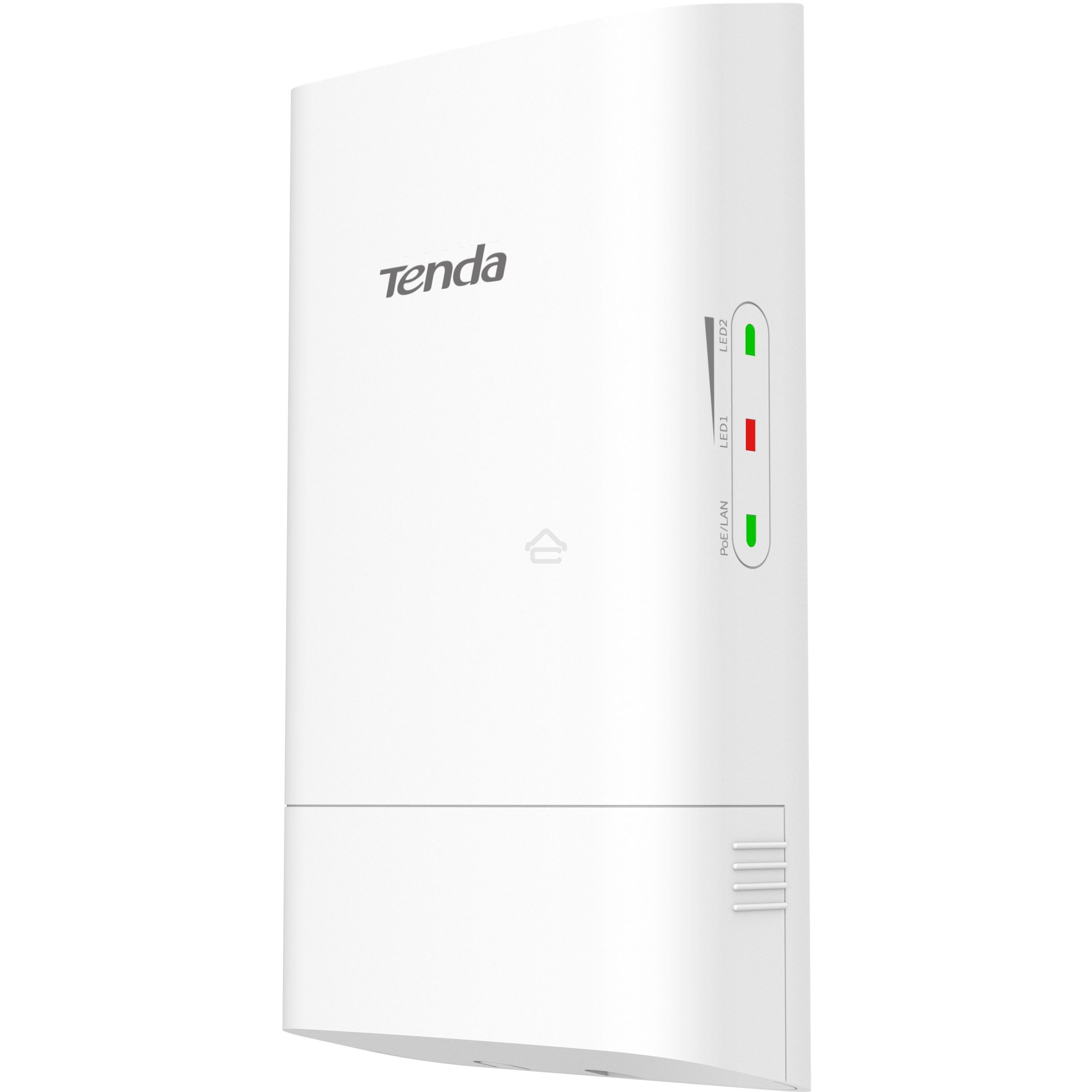 Tenda O1-5G Наружная точка доступа, 5 ГГц, до 867 Мбит/с, внутренняя антенна 1x9dBi, IP65, PoE, LAN 1x100 Мбит/с