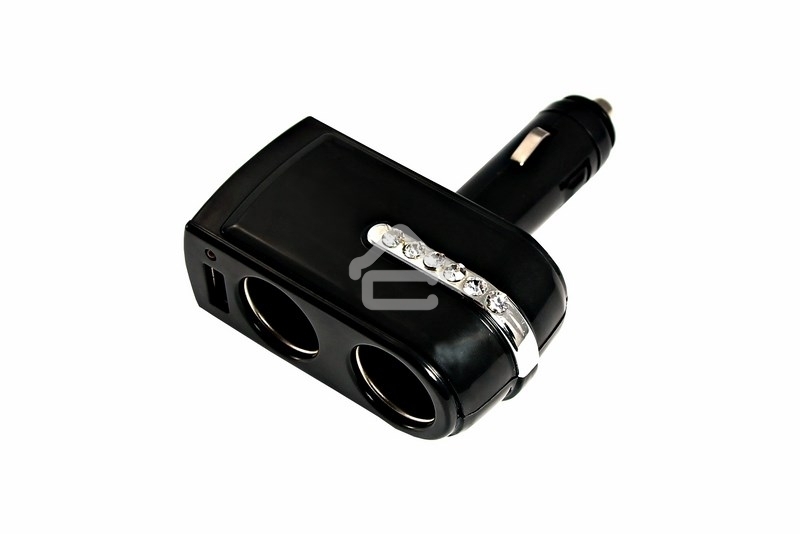 Разветвитель автоприкуривателя Rexant 2 гнезда 1хUSB (5 V 1000 mA)