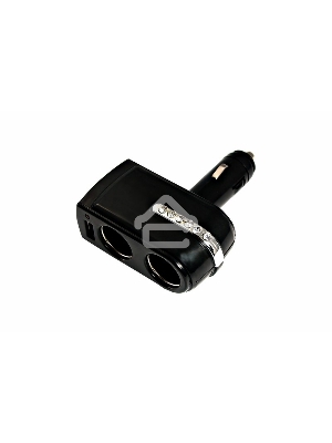 Разветвитель автоприкуривателя 2 гнезда 1хUSB (5 V 1000 mA) Rexant