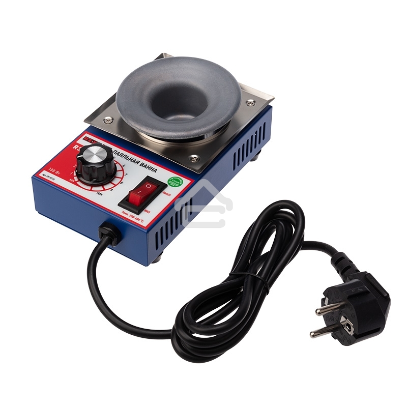 Паяльная ванна Rexant, модель R38F, 100 Вт, ø 38 мм, 200-480 °C, бессвинцовая